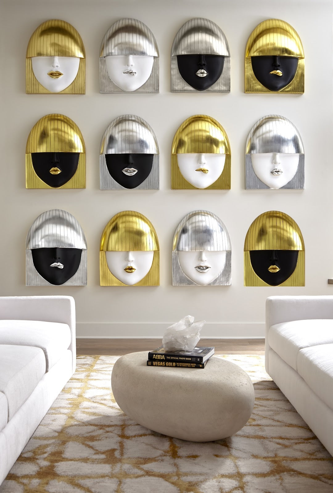 Gold Smiley Face Wall Art