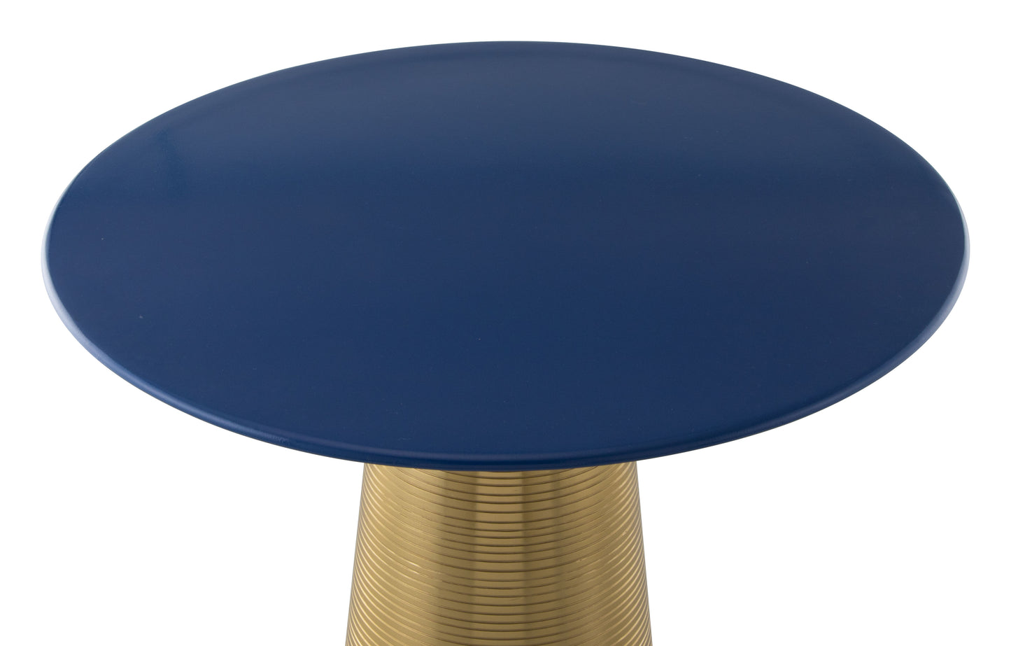 Reo Side Table Dark Blue & Gold