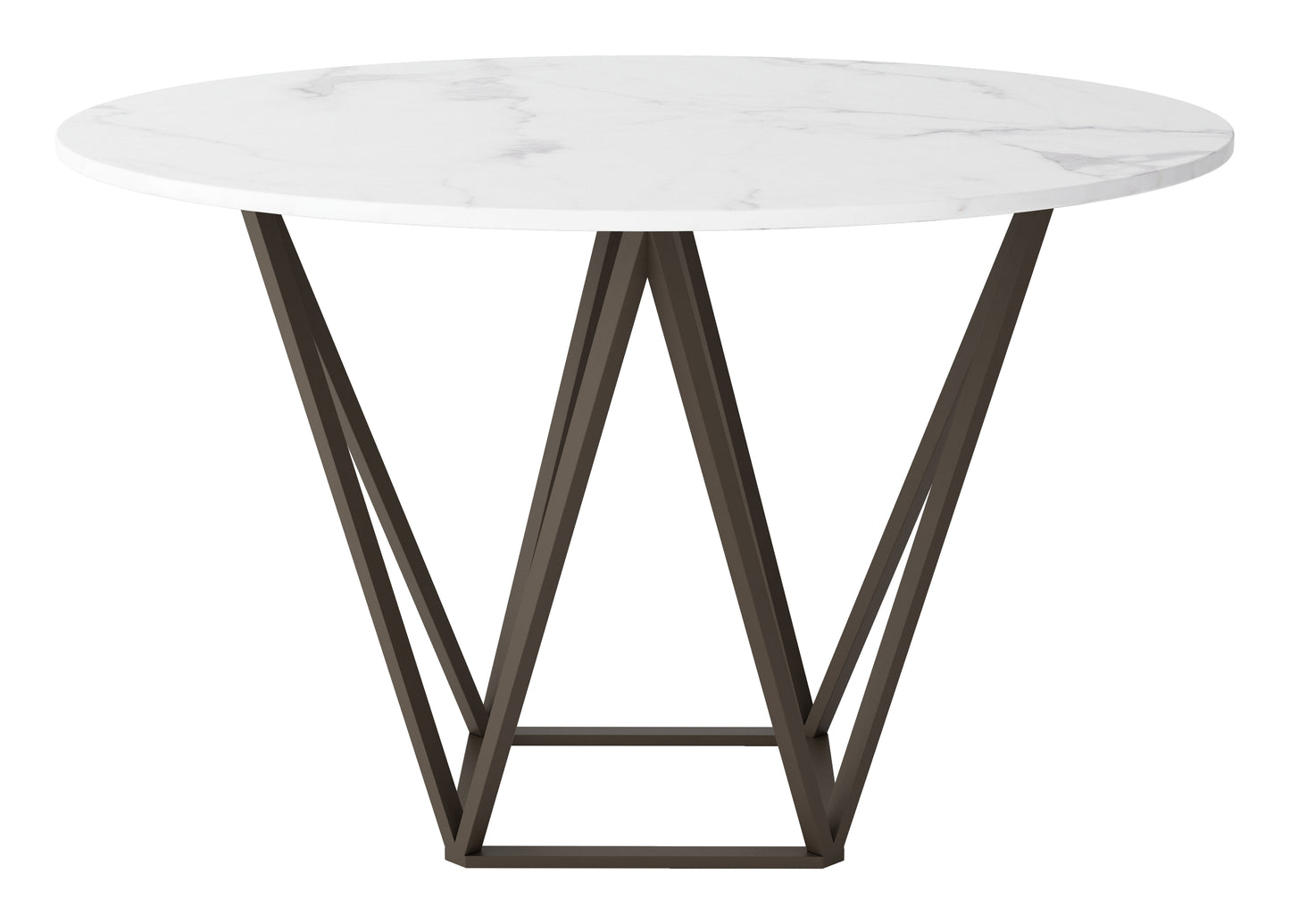 Tintern Dining Table White & Antique Bronze