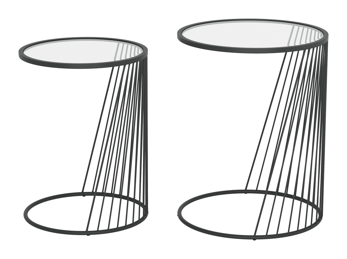 Shine Nesting Table Set Black