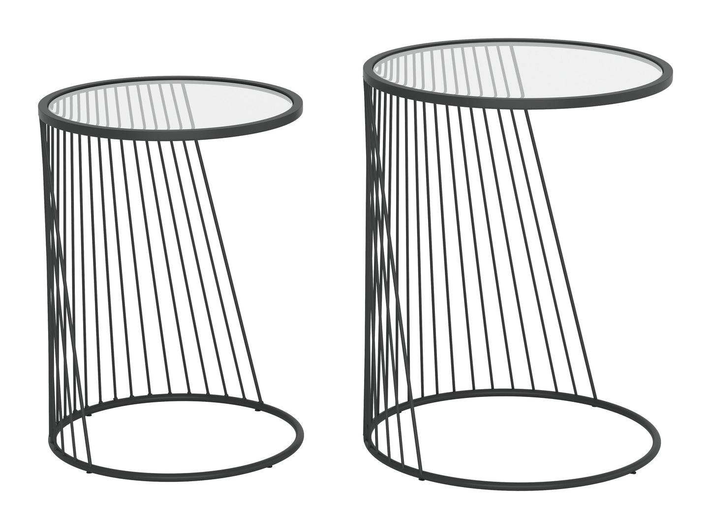 Shine Nesting Table Set Black