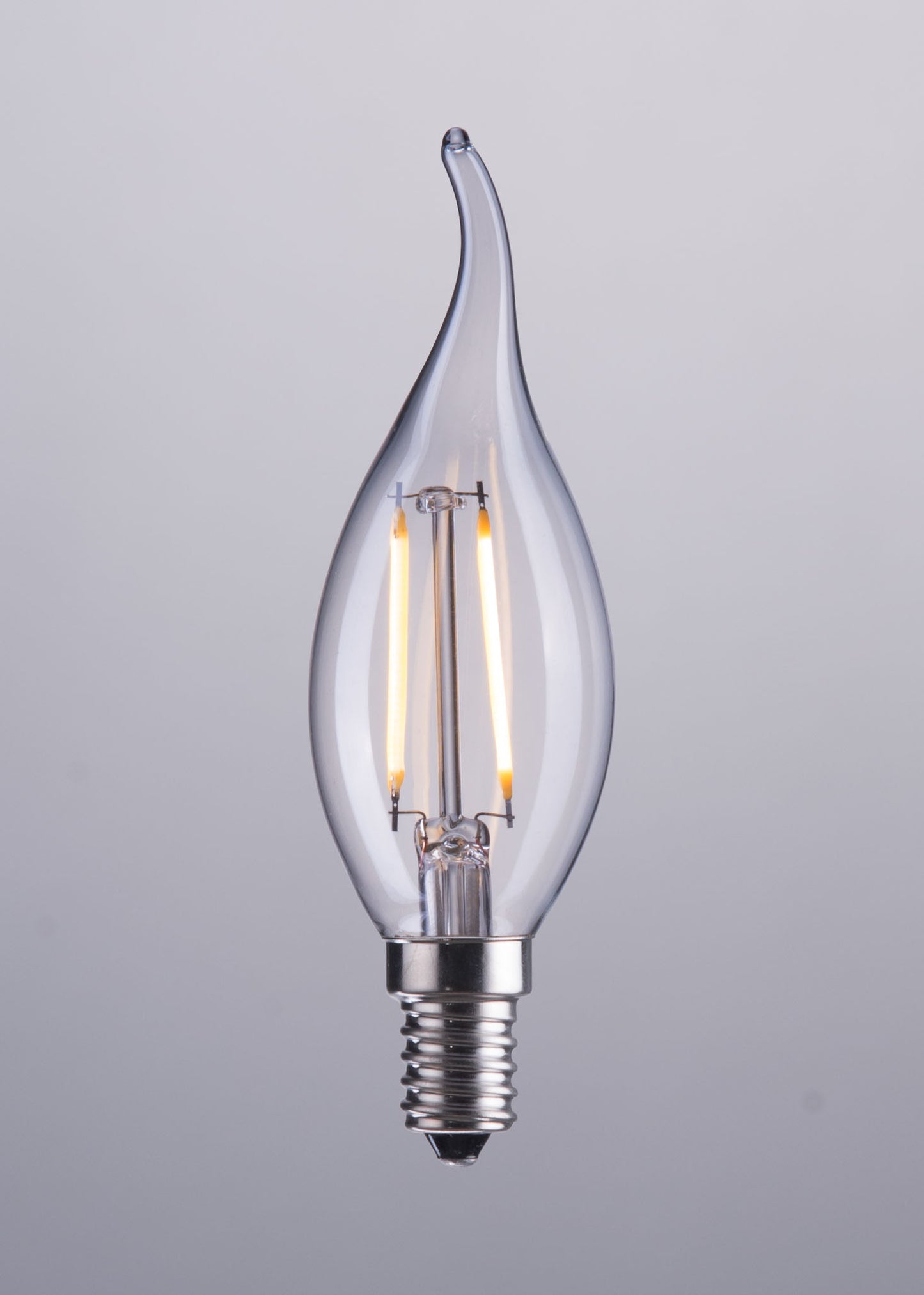 E12 Type BA 2W 35x117mm LED Light Bulb Clear