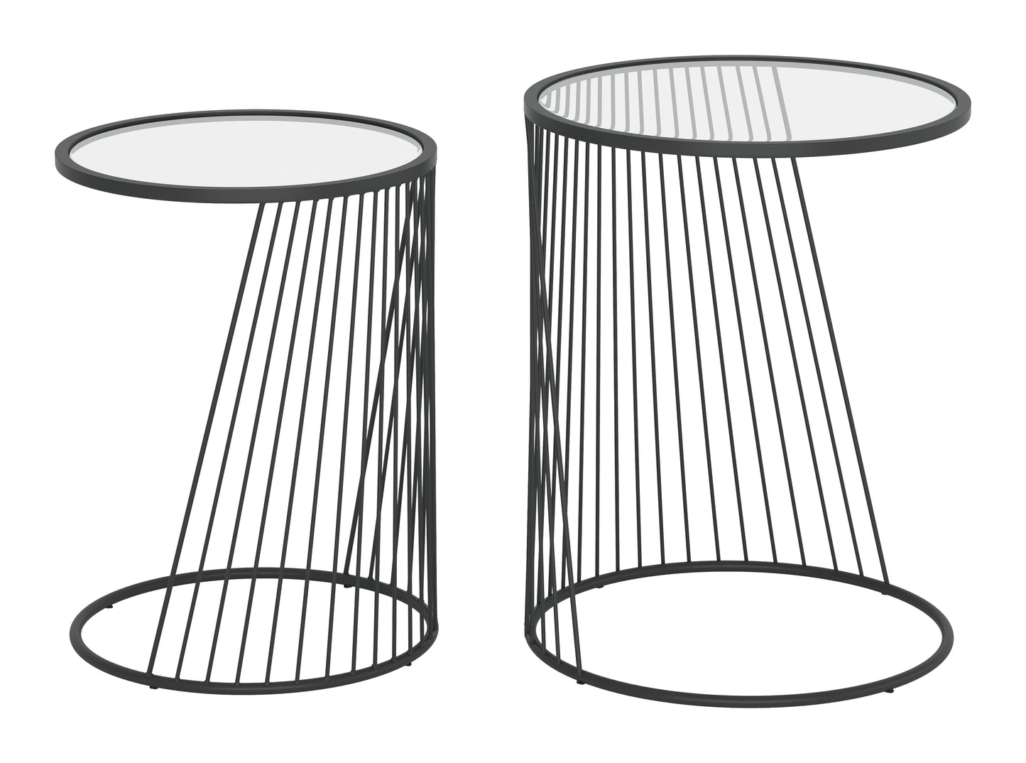 Shine Nesting Table Set Black