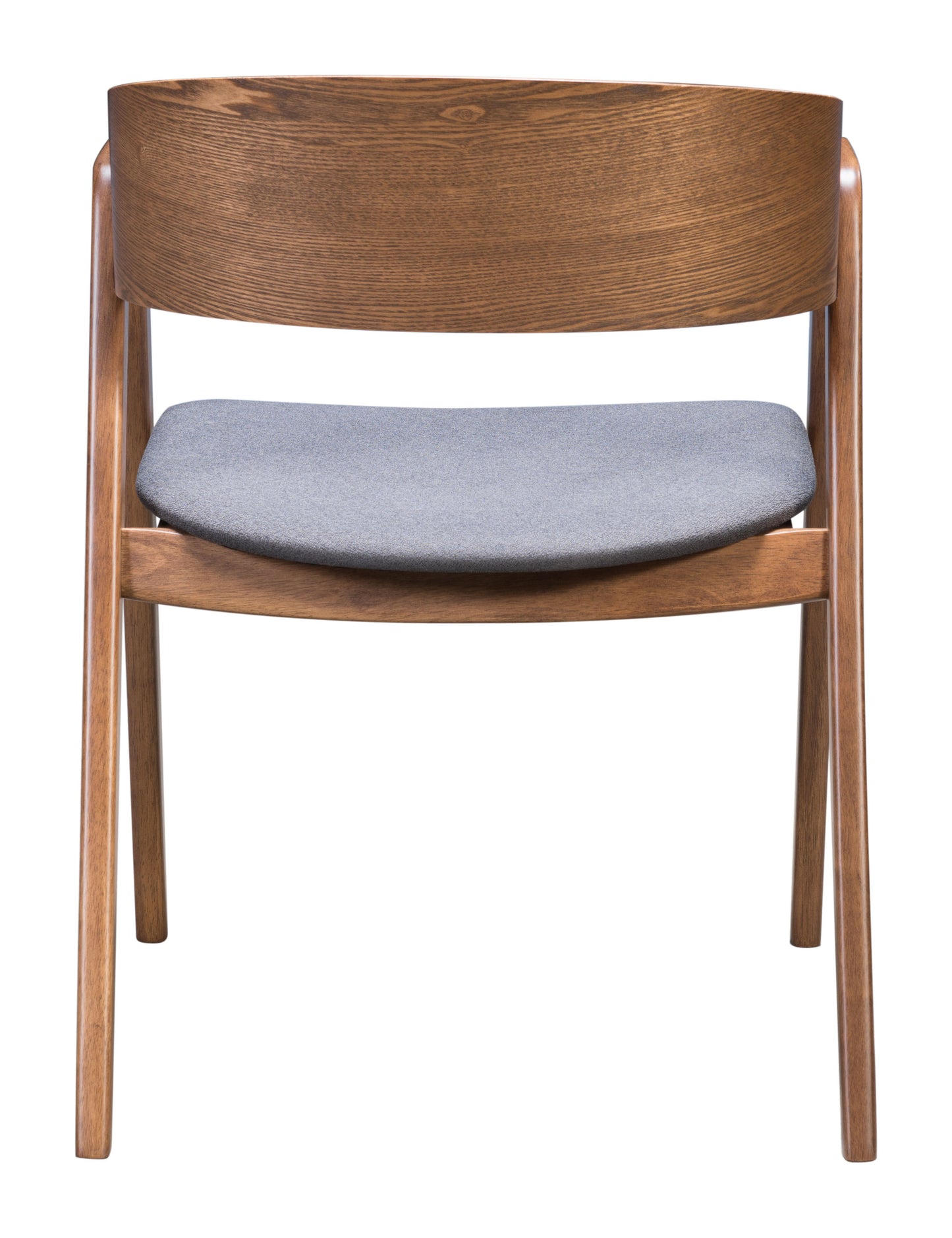 Alden Dining Arm Chair Walnut & Dark Gray