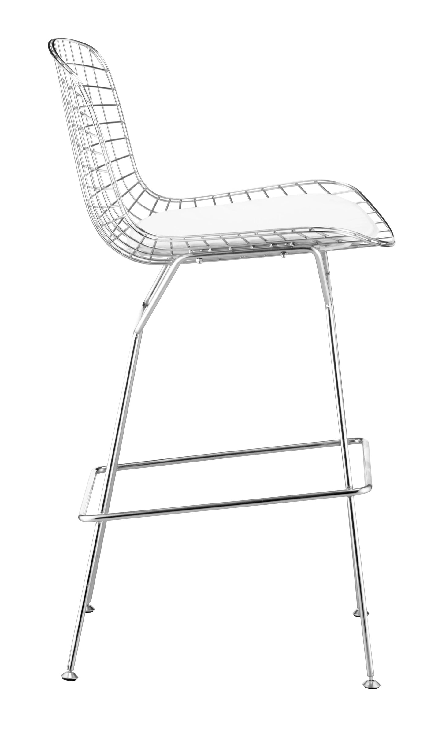 Wire Barstool Chrome