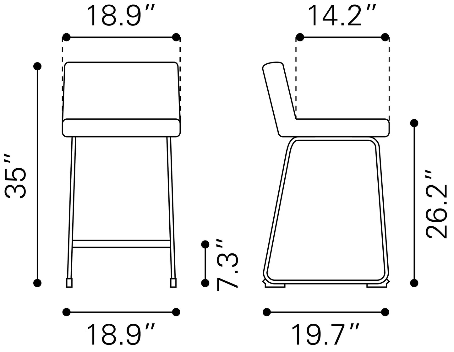 Pago Counter Stool