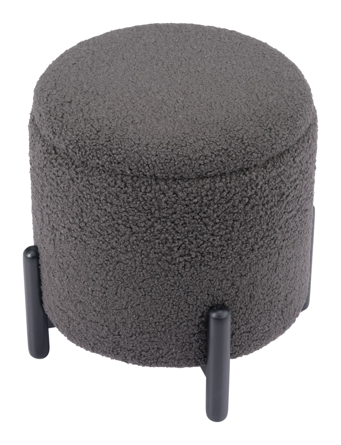 Calistoga Storage Ottoman Dark Gray