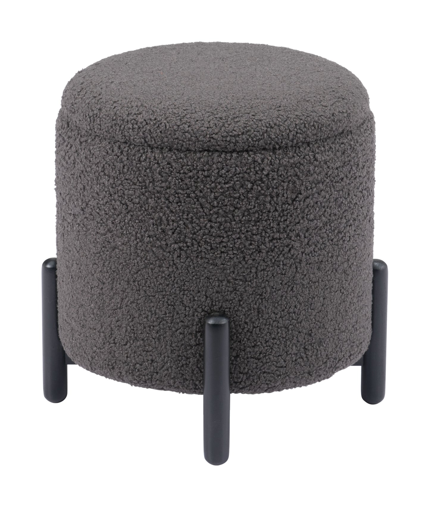 Calistoga Storage Ottoman Dark Gray