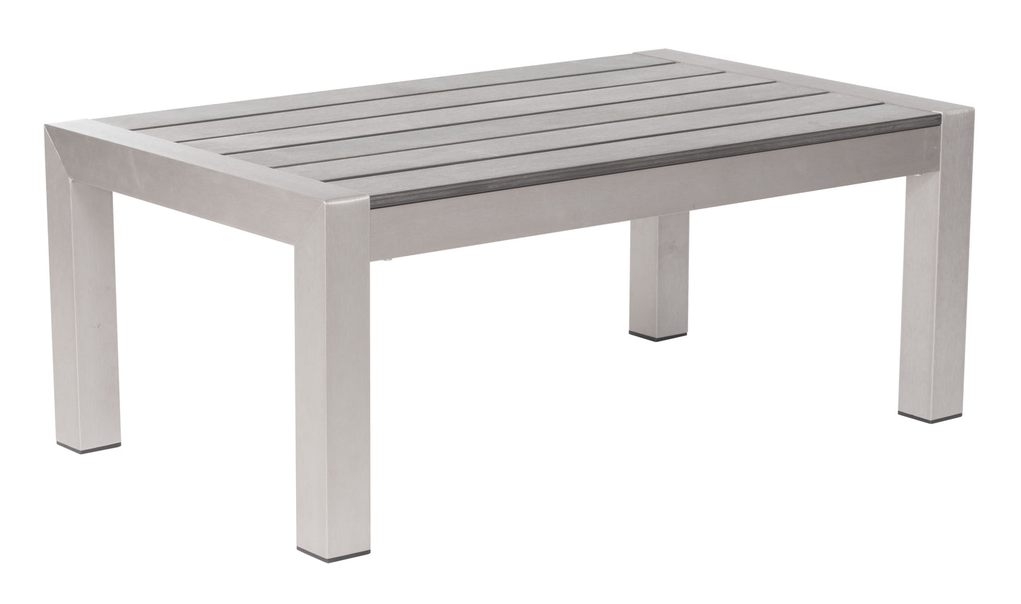 Cosmopolitan Coffee Table Gray & Silver