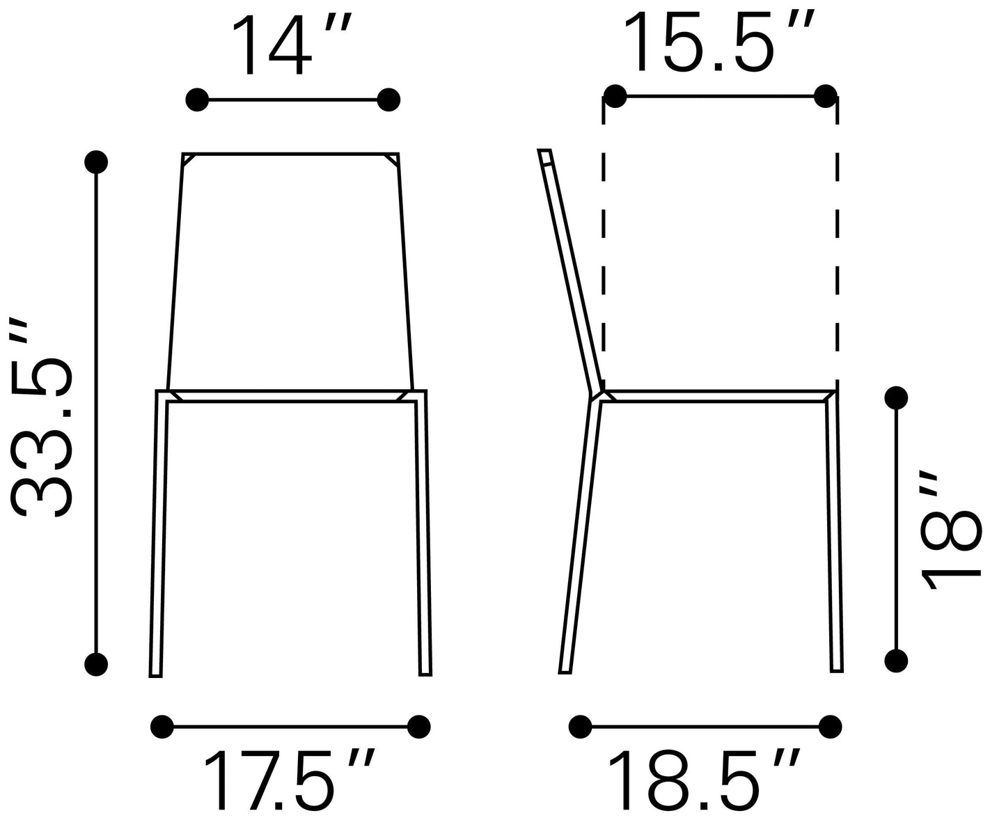 Alex Dining Chair Espresso
