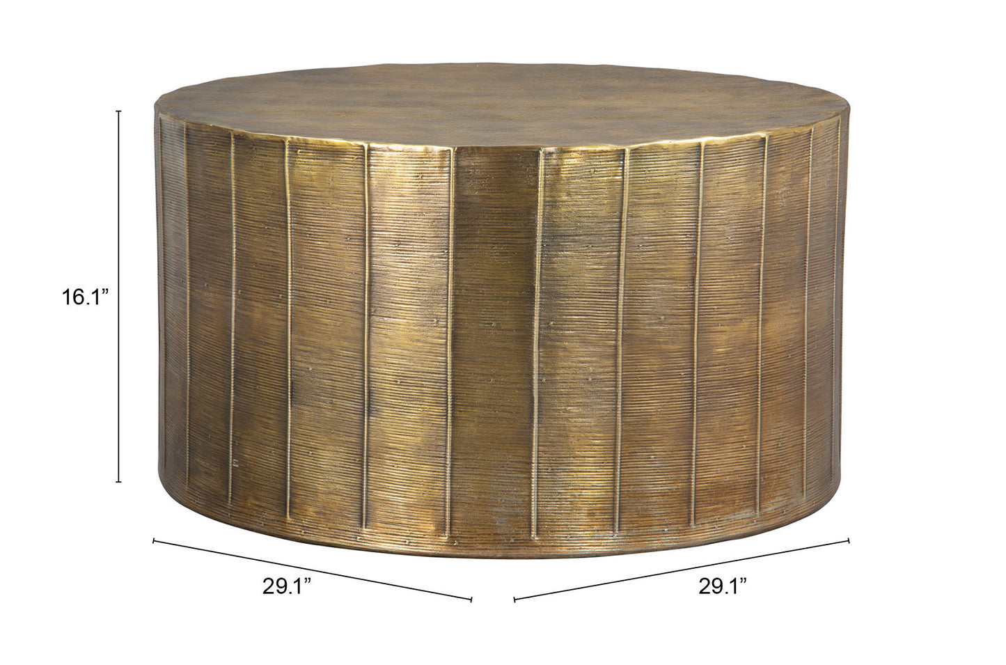 Chris Coffee Table Antique Brass
