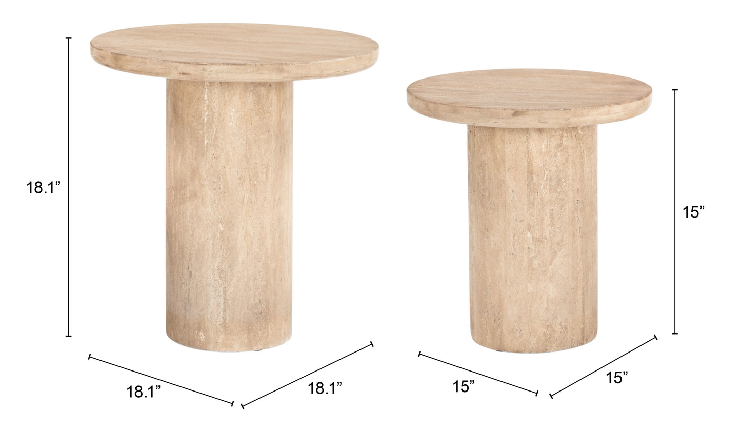 Fenith Accent Table Set Natural