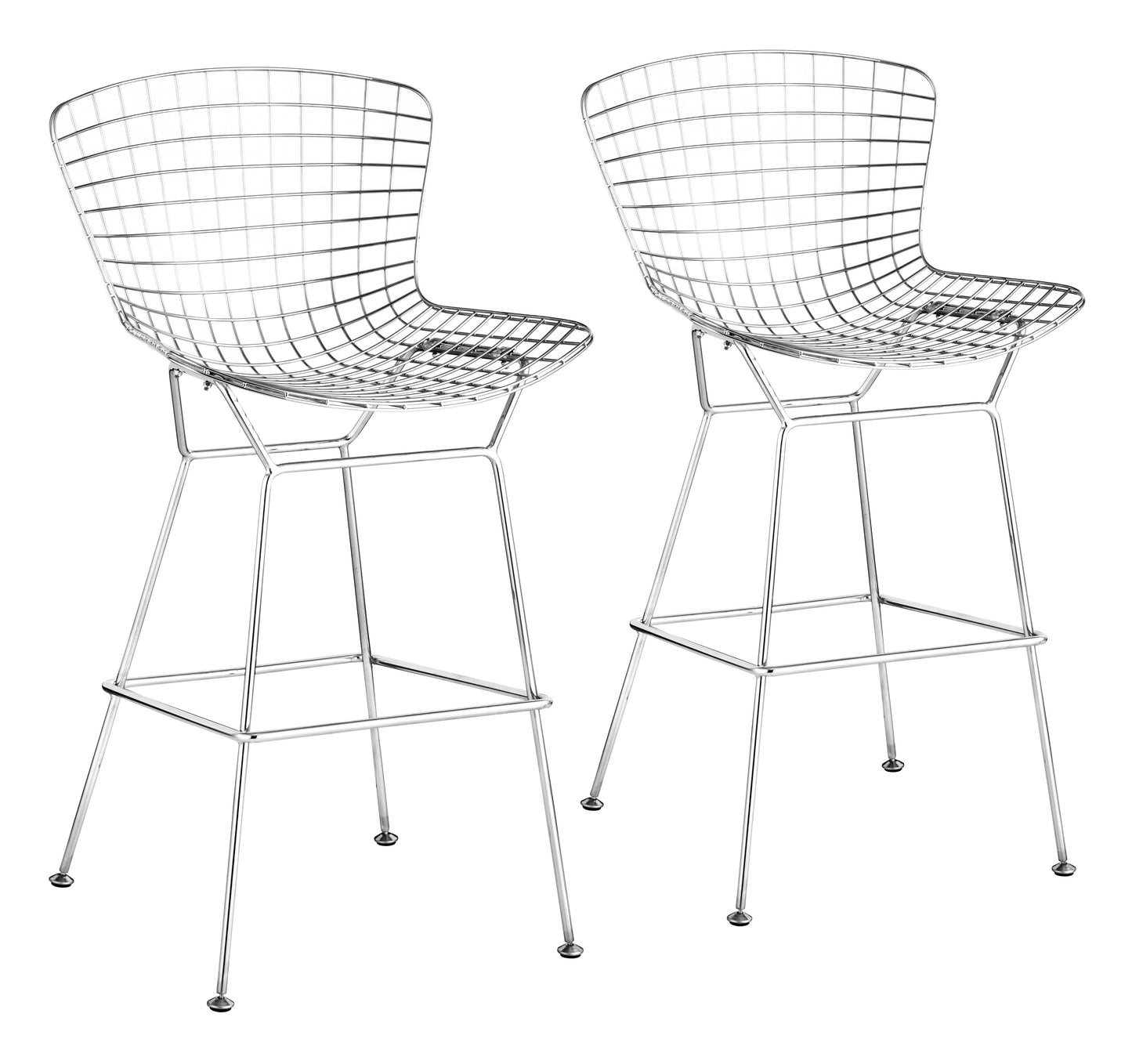 Wire Barstool Chrome
