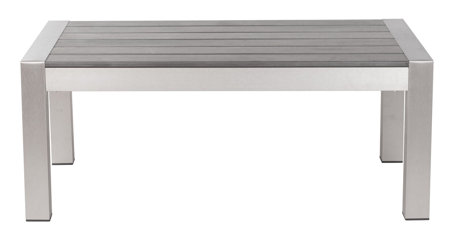 Cosmopolitan Coffee Table Gray & Silver