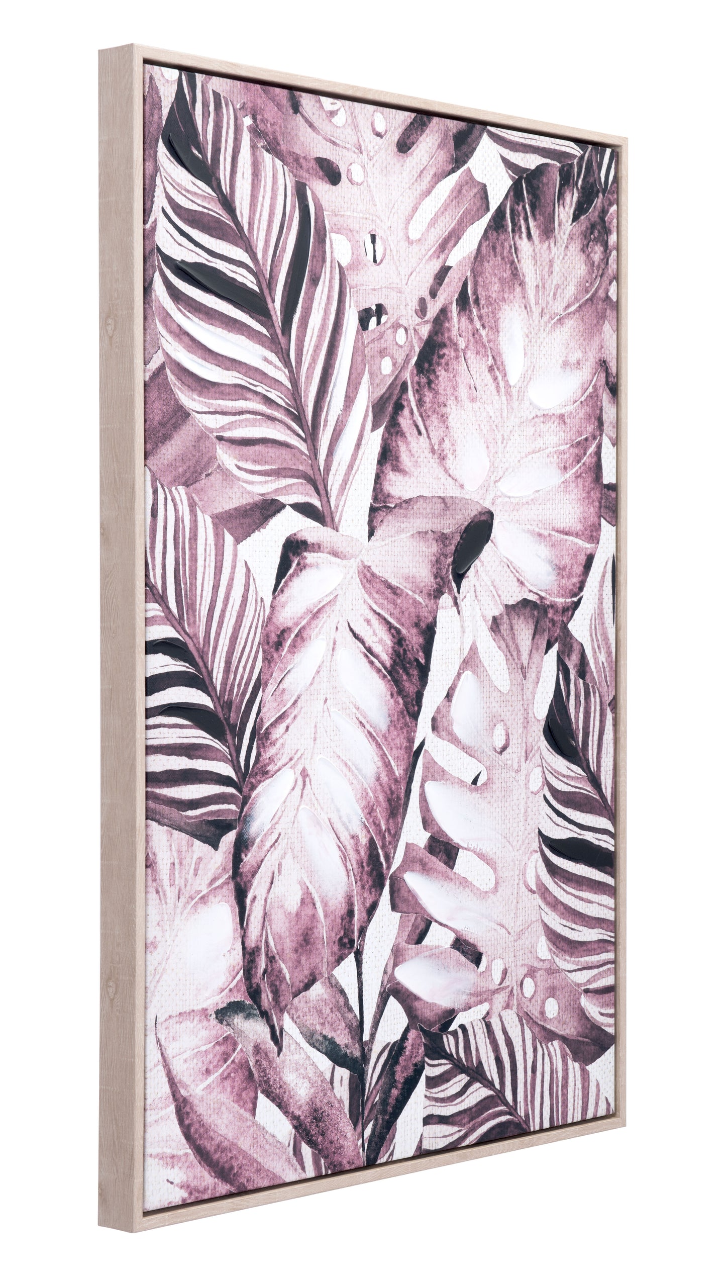 Tropical Palm Canvas Wall Art Multicolor