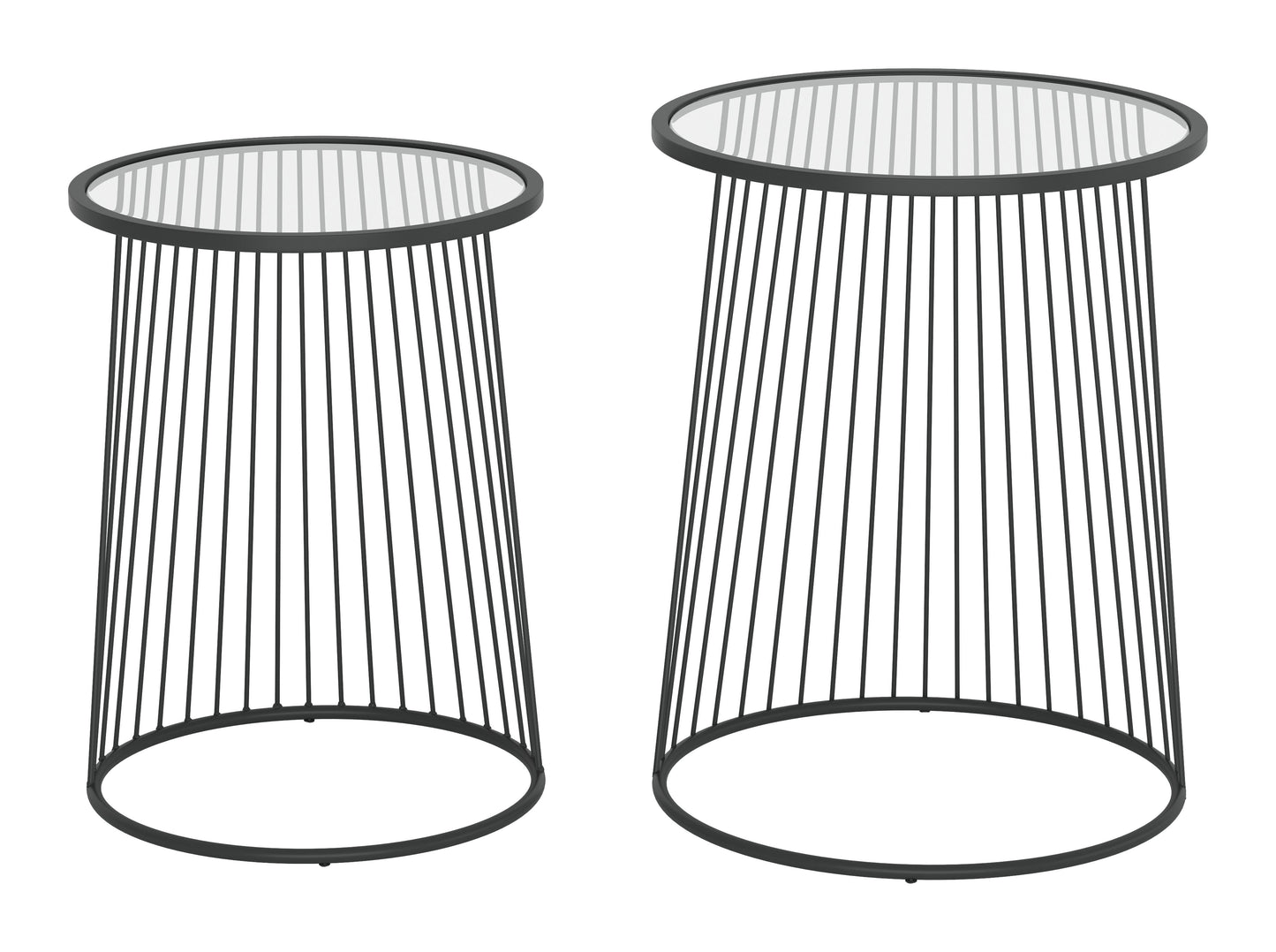 Shine Nesting Table Set Black