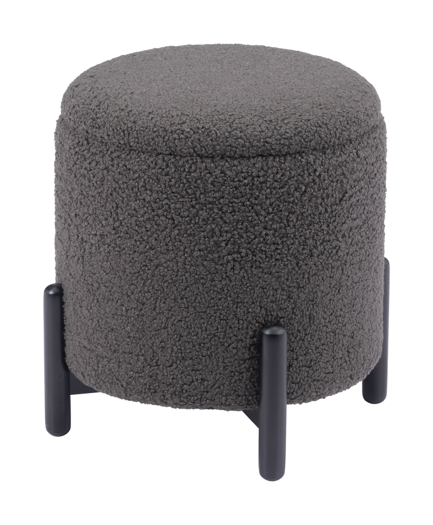 Calistoga Storage Ottoman Dark Gray
