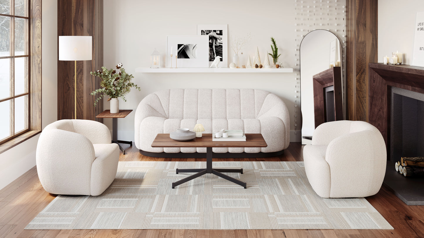 Mazzy Side Table Brown