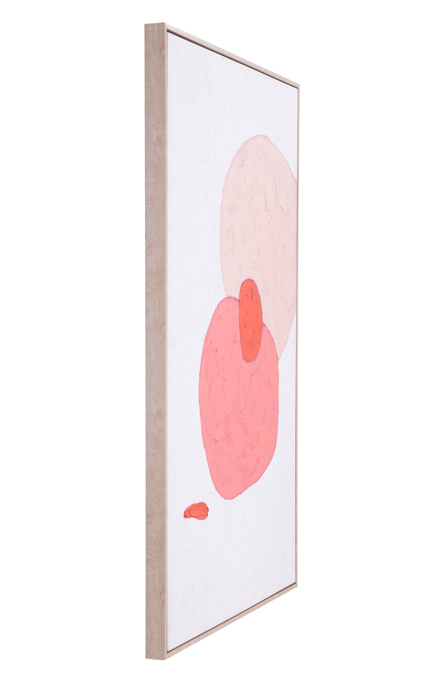 Pink Geode Canvas Wall Art Multicolor