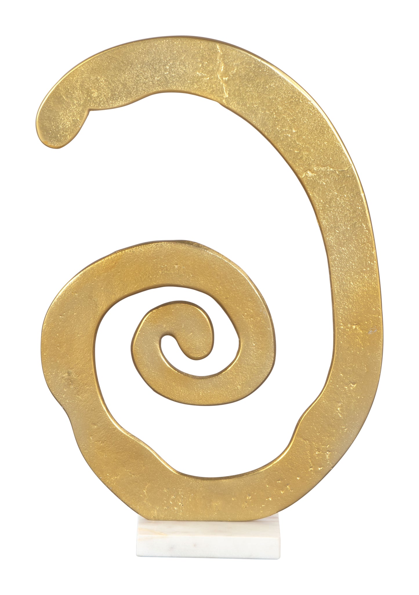 Spiral Table Art Gold & White