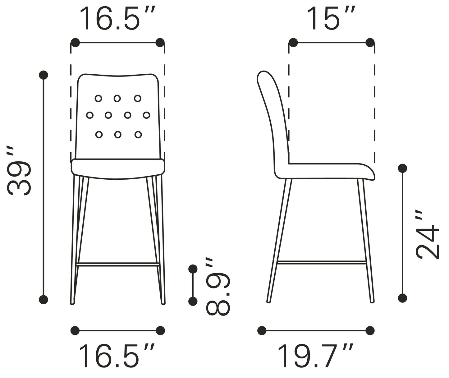 Uppsala Counter Stool