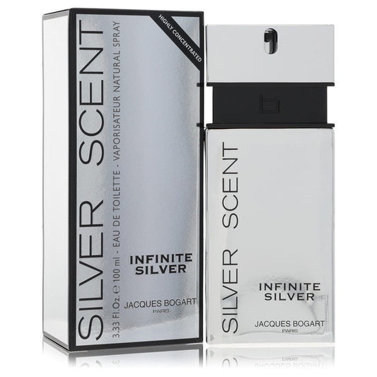 Silver Scent Infinite Silver by Jacques Bogart Eau De Toilette Spray 3.3 oz (Men)