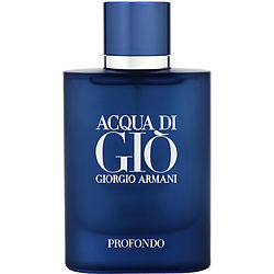 Acqua Di Gio Profondo By Giorgio Armani Eau De Parfum Spray 2.5 Oz *tester