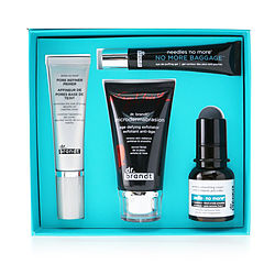 25 Years Of Dr. Brandt Kit: Microdermabrasion 60g+ Wrinkle Smoothing Cream 15g+ Pore Refiner Primer 30ml+ No More Baggage 15g  --4pcs