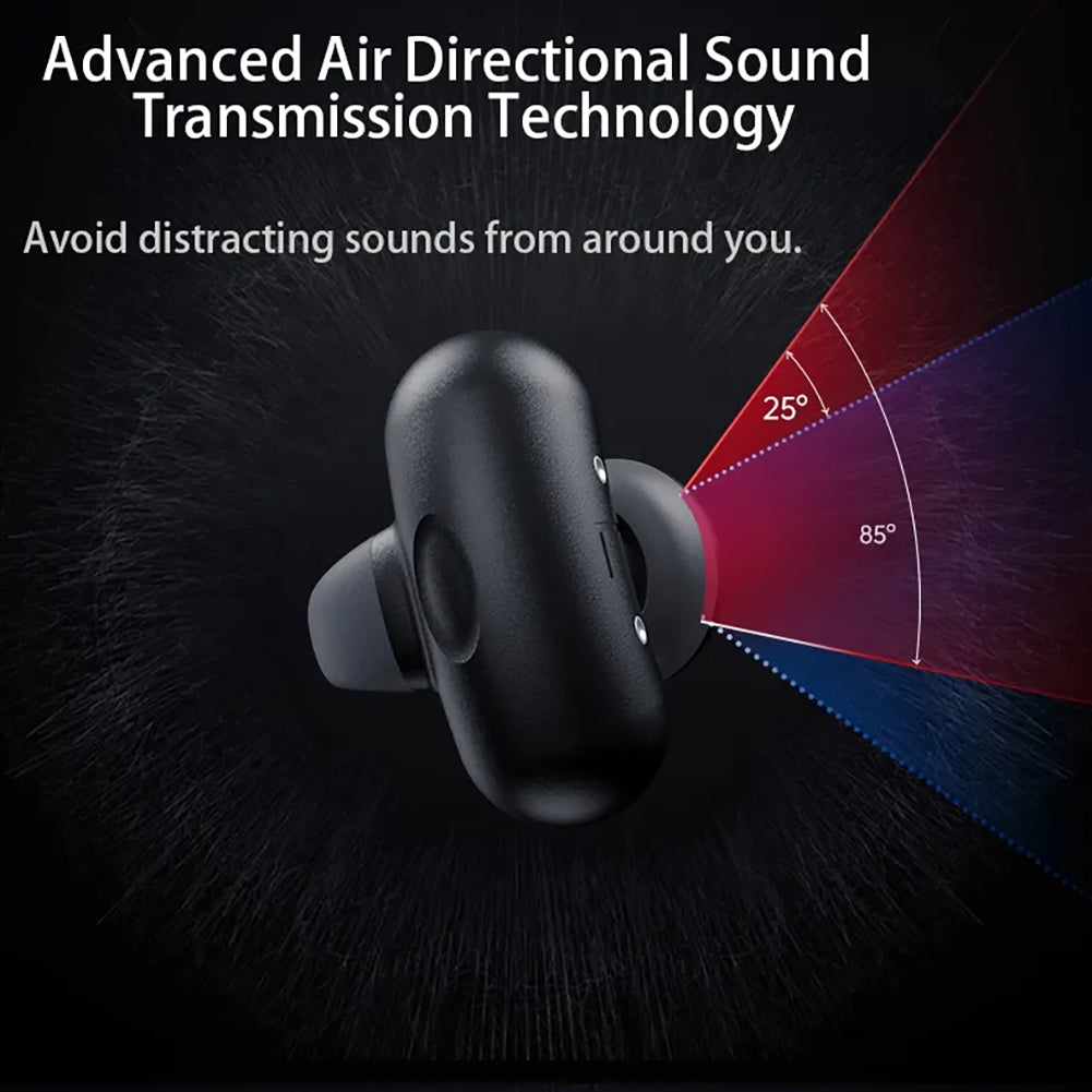 Bone Conduction Bluetooth 5.3 Headphones Ear Clip-On Wireless Sports Earphone Noise Reduction Headset Pink White