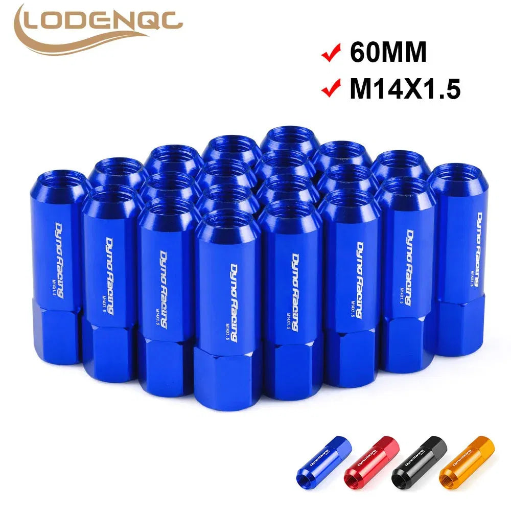 Color Name: Red, Specifications: M14x1.5 - Lodenqc 20PCS M14*1.5 60mm New Wheel Nuts Racing Lug Wheel Nuts Screw / Aluminum Lug nut M14X1.5 LC101006
