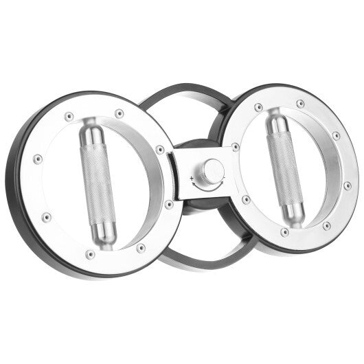 12 LBS Burn Machine Arm Workout Equipment with Adjustable Resistance - Color: Silver