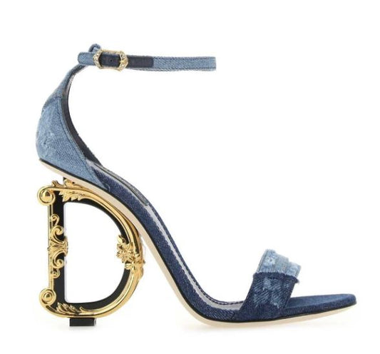 Dolce & Gabbana DG Heel Denim Sandals