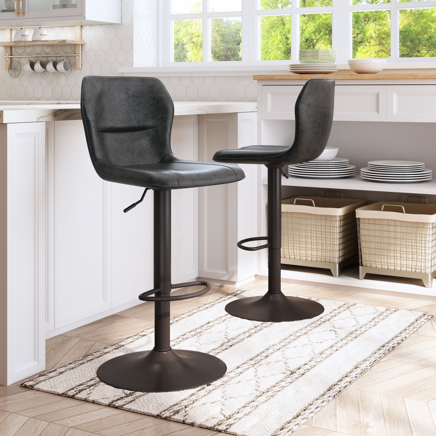 Vital Barstool Vintage Black & Dark Bronze