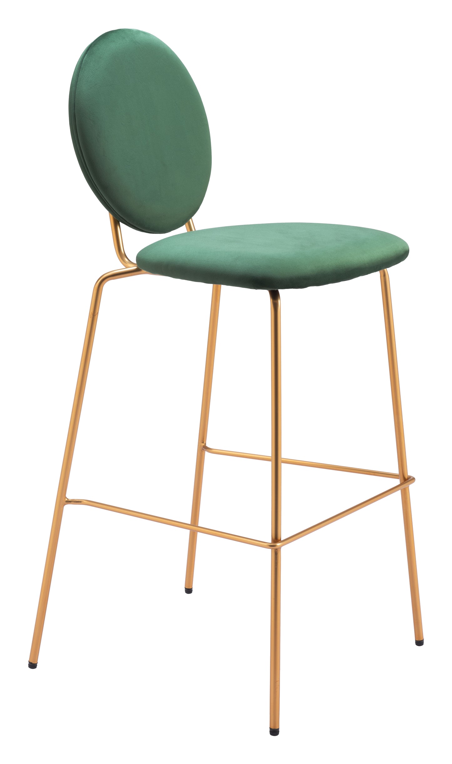 Odessa Barstool Green & Gold