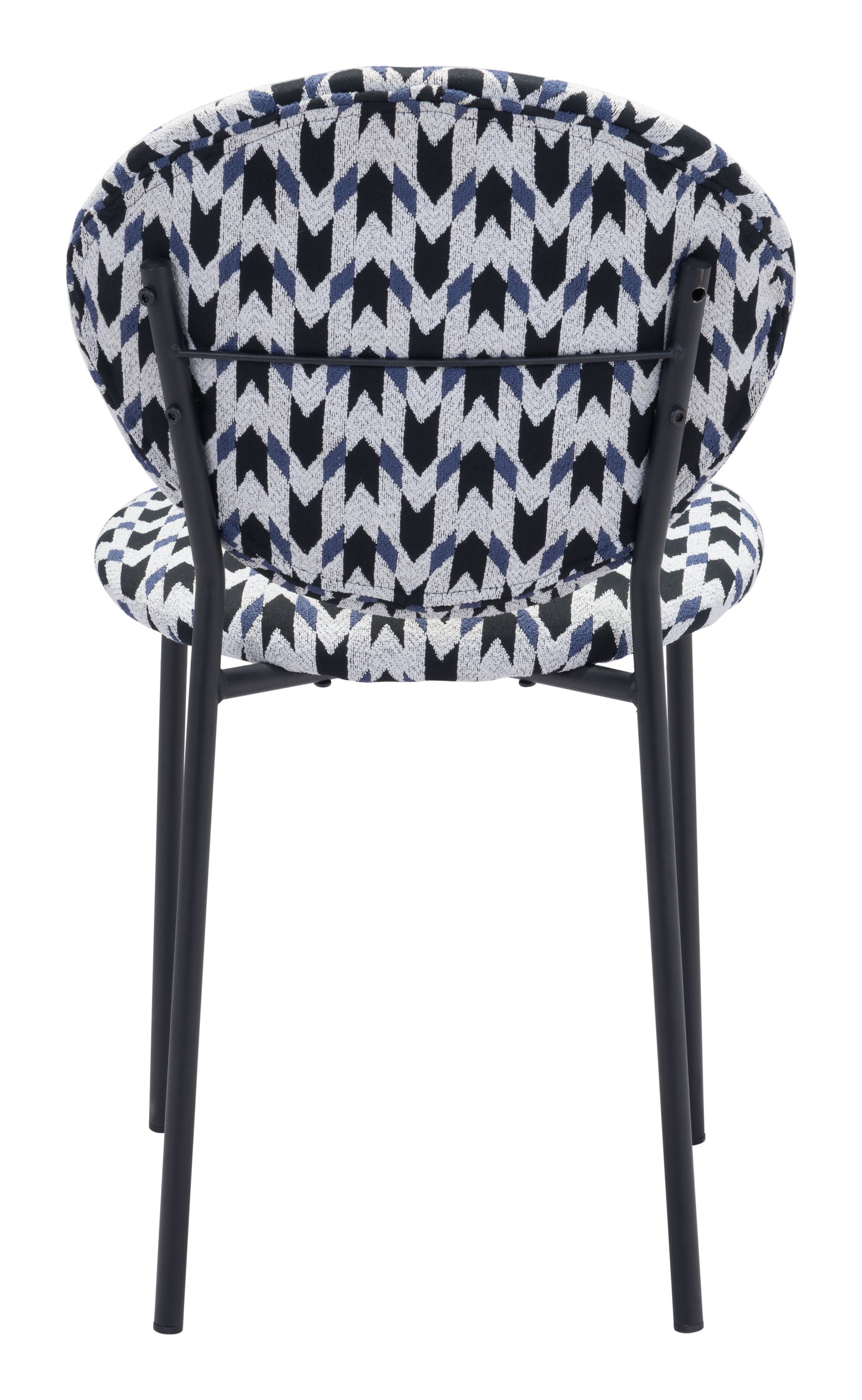 Clyde Dining Chair Geometric Print & Black