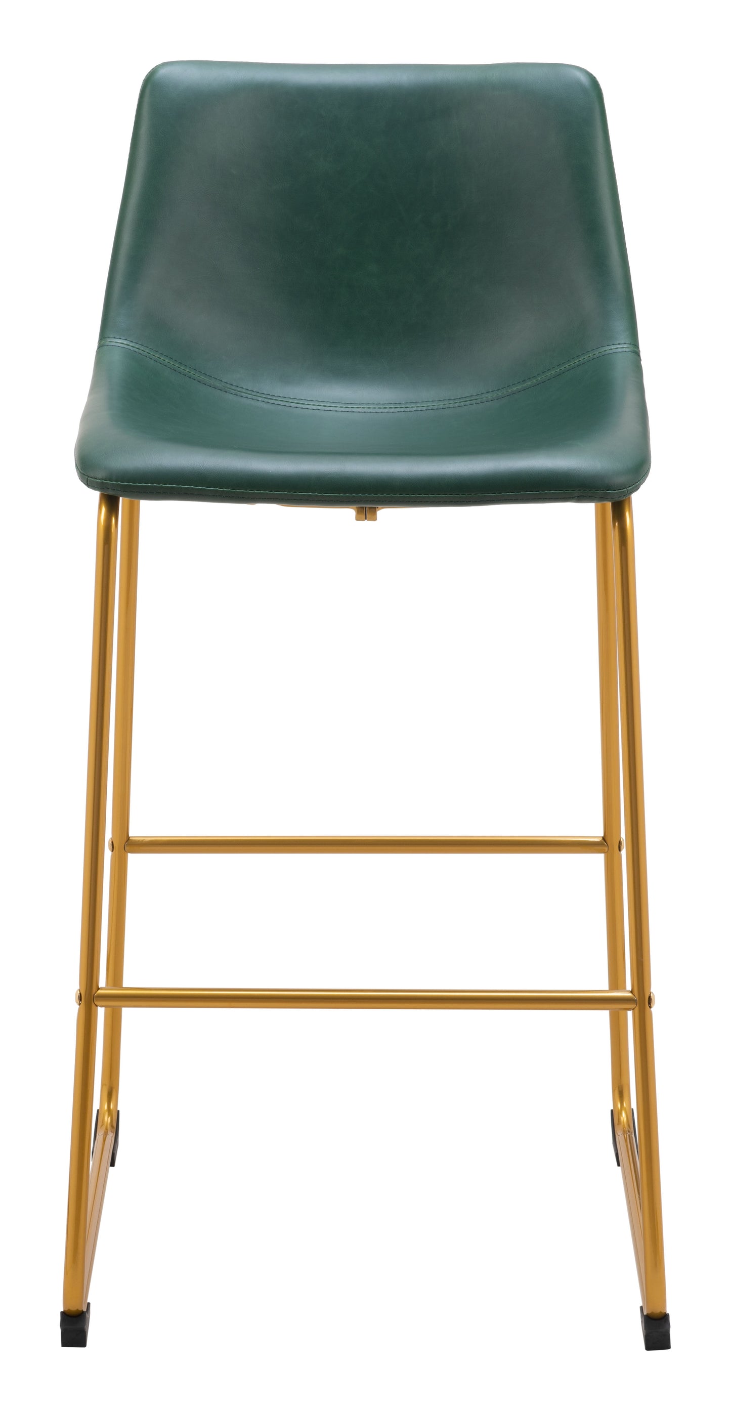 Augusta Barstool Green & Gold