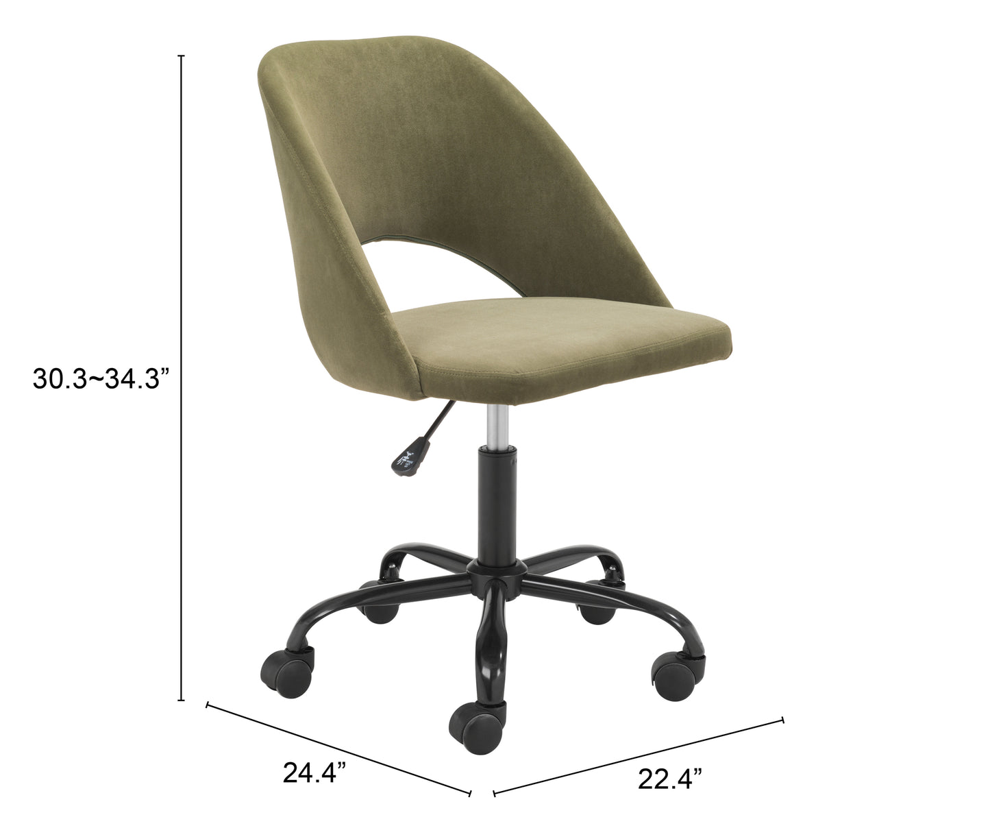 Treibh Office Chair Olive Green