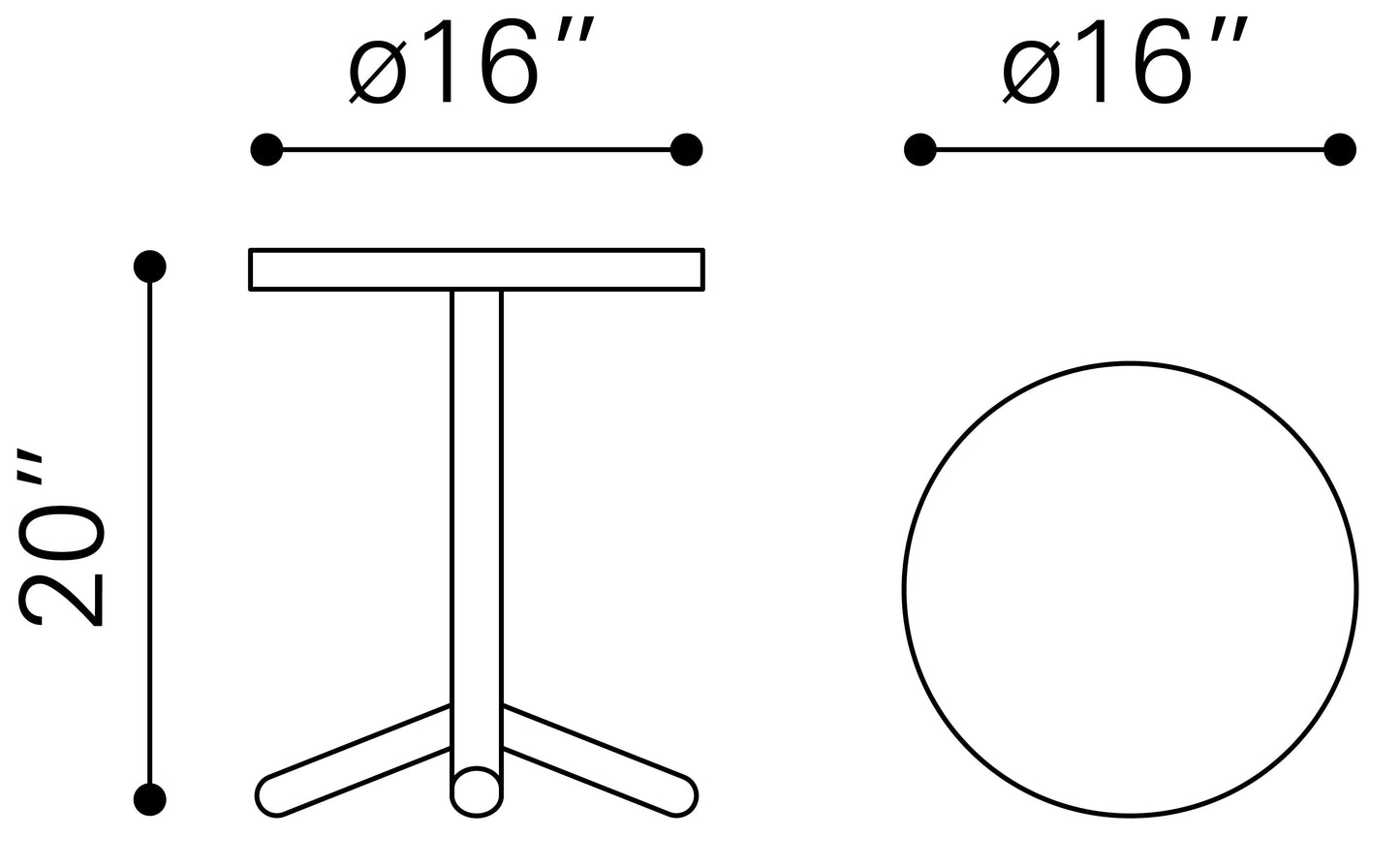 Derby Accent Table Gold