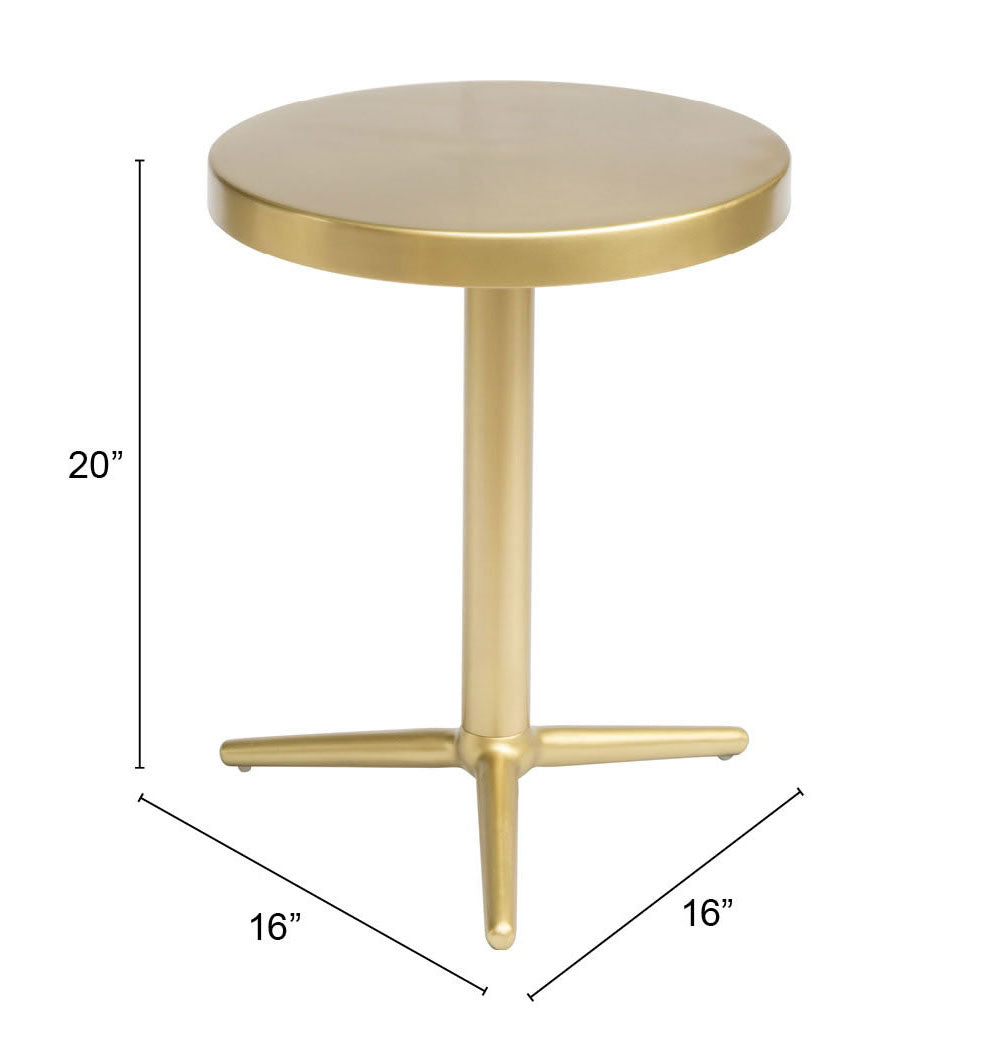 Derby Accent Table Gold