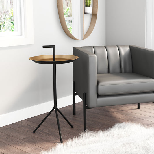 Mercy Accent Table Brass