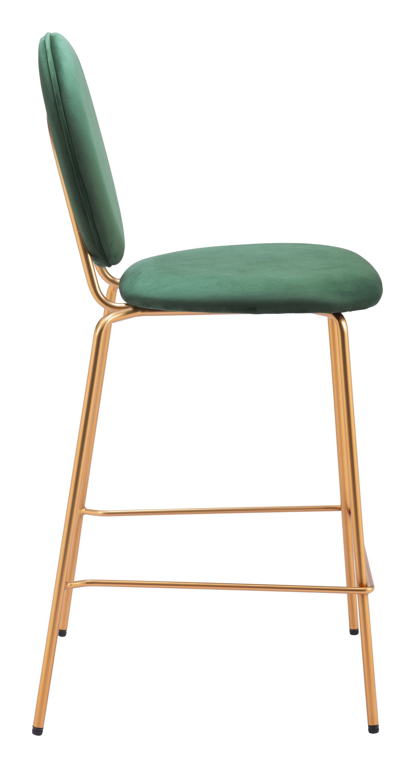 Odessa Counter Stool Green & Gold