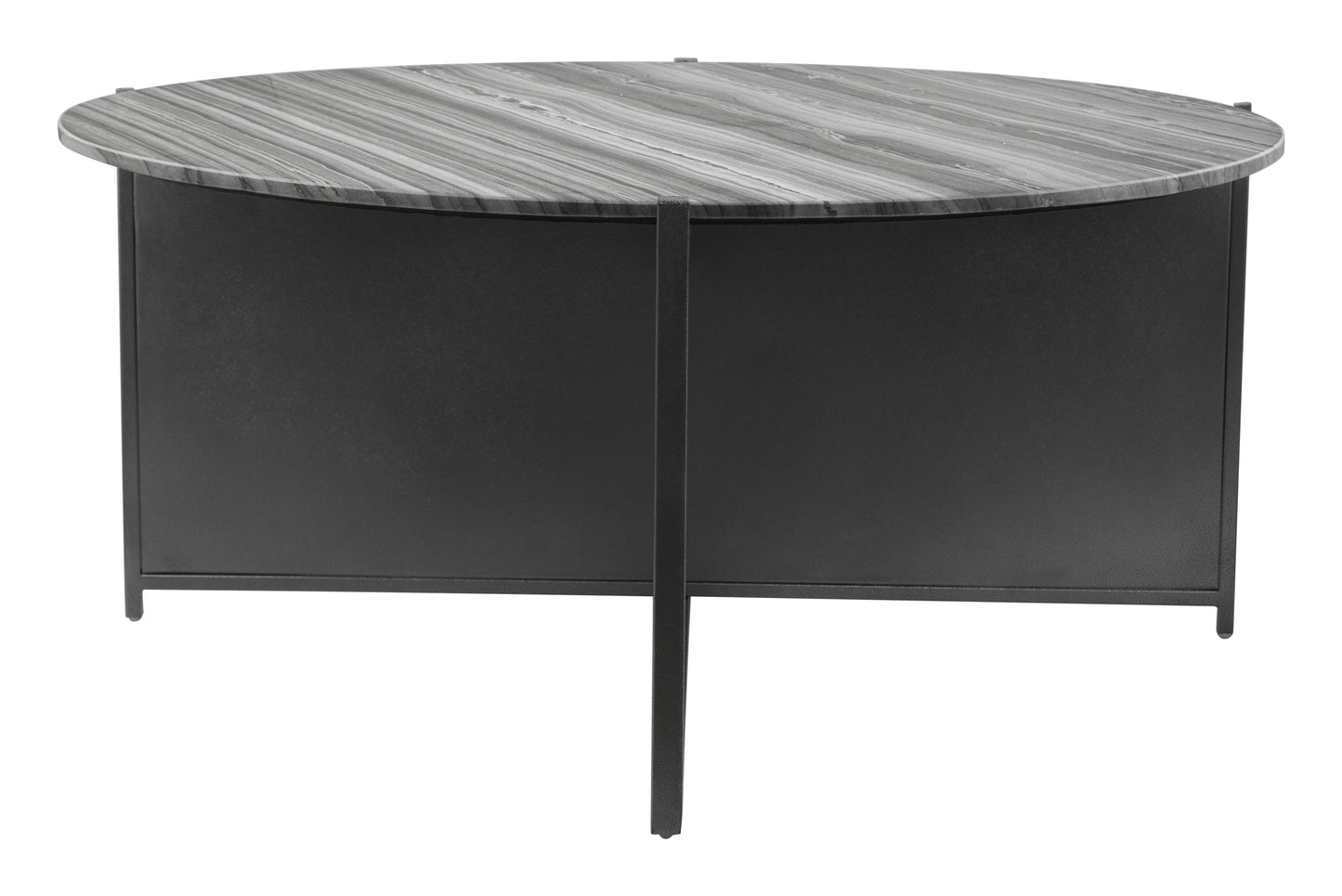 Mcbride Coffee Table Gray & Black