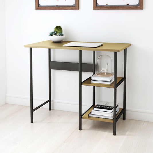 Harris Desk Brass & Black