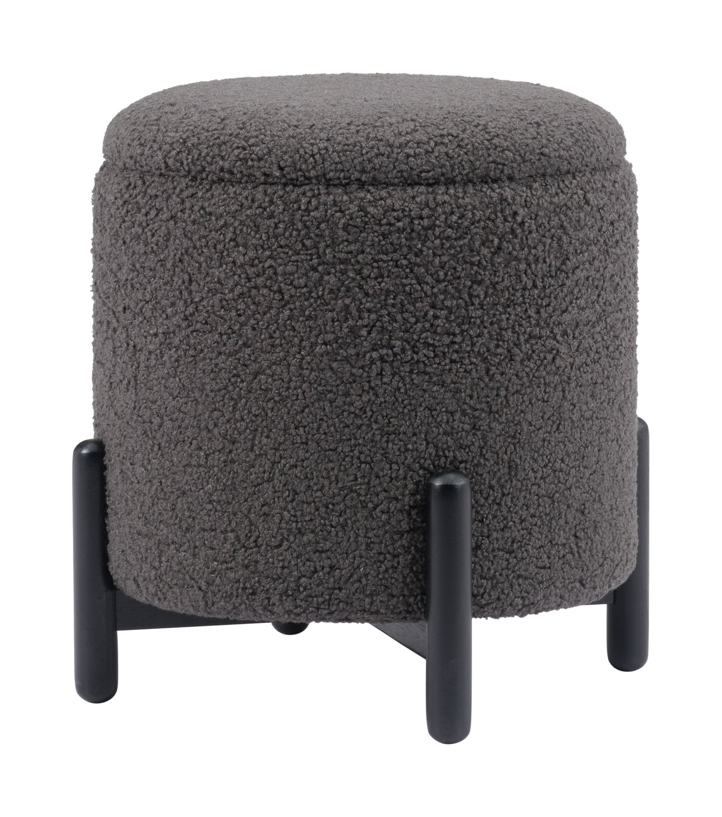 Calistoga Storage Ottoman Dark Gray