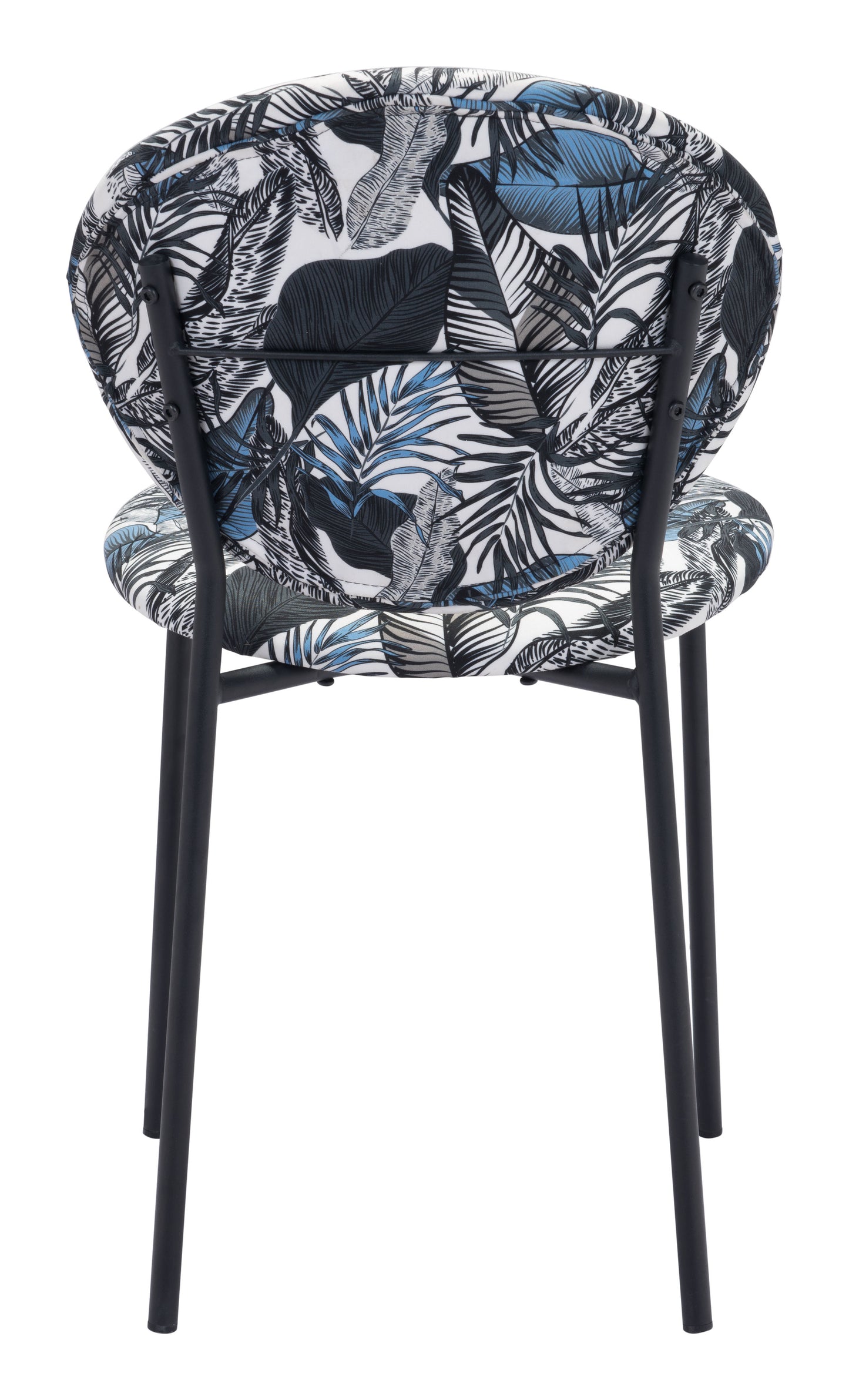 Clyde Dining Chair Leaf Print & Black