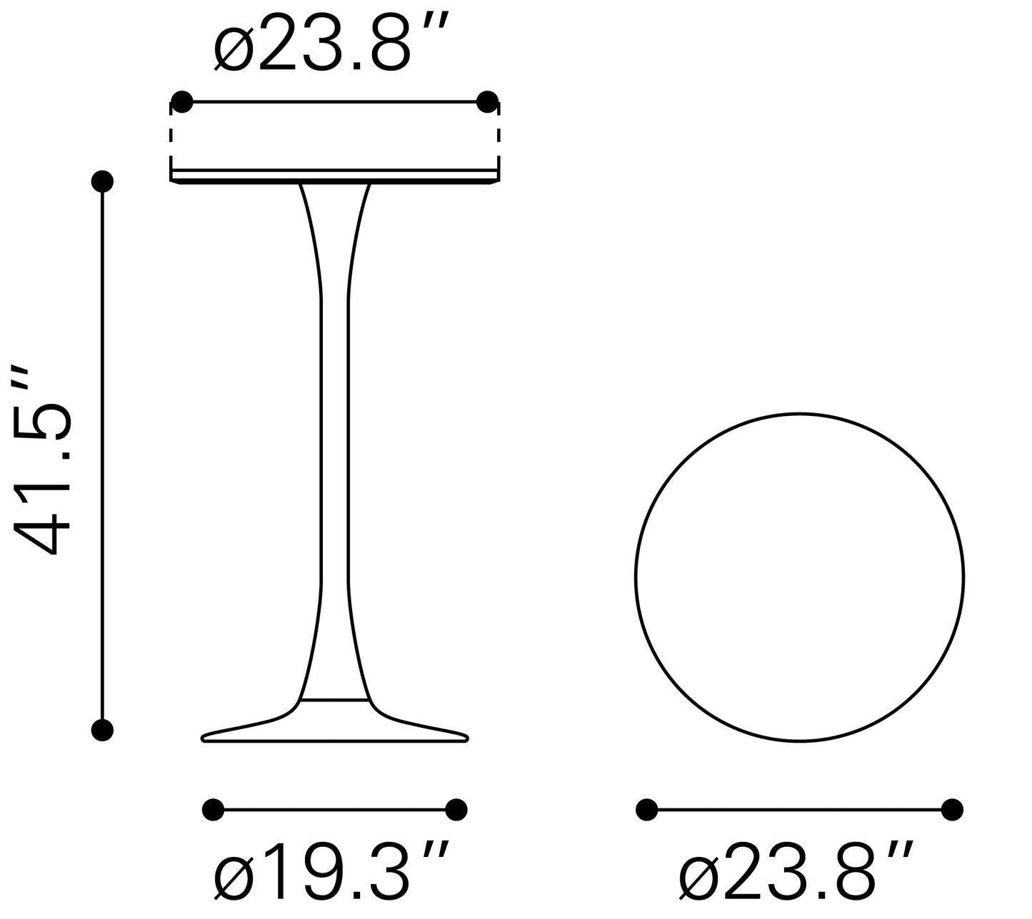 Auray Bar Table