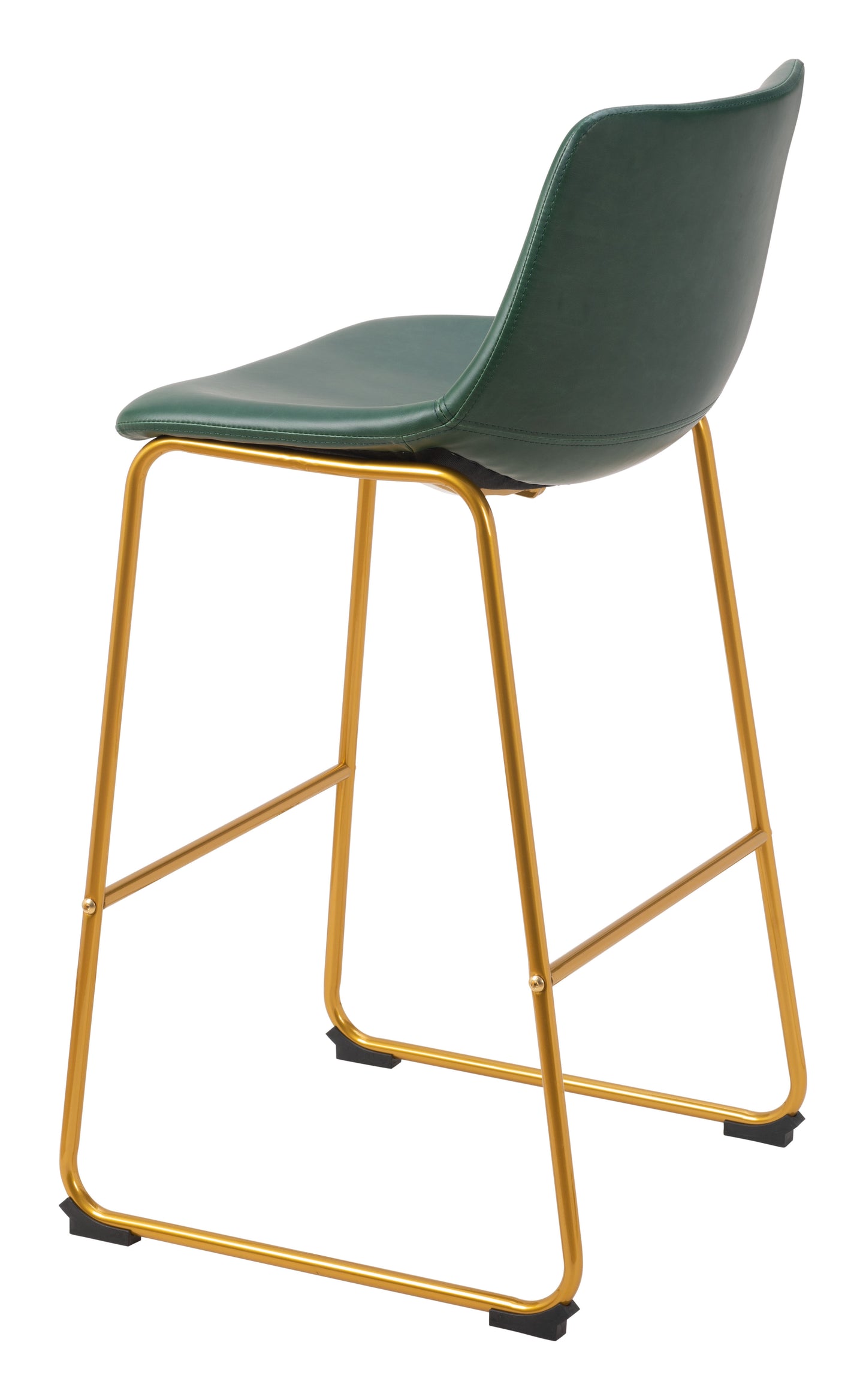 Augusta Barstool Green & Gold