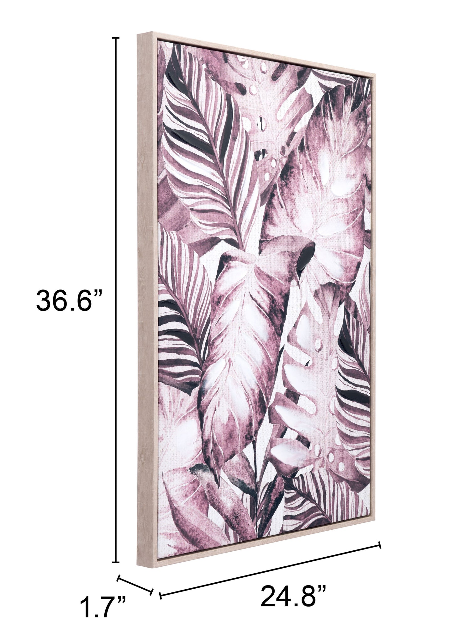 Tropical Palm Canvas Wall Art Multicolor