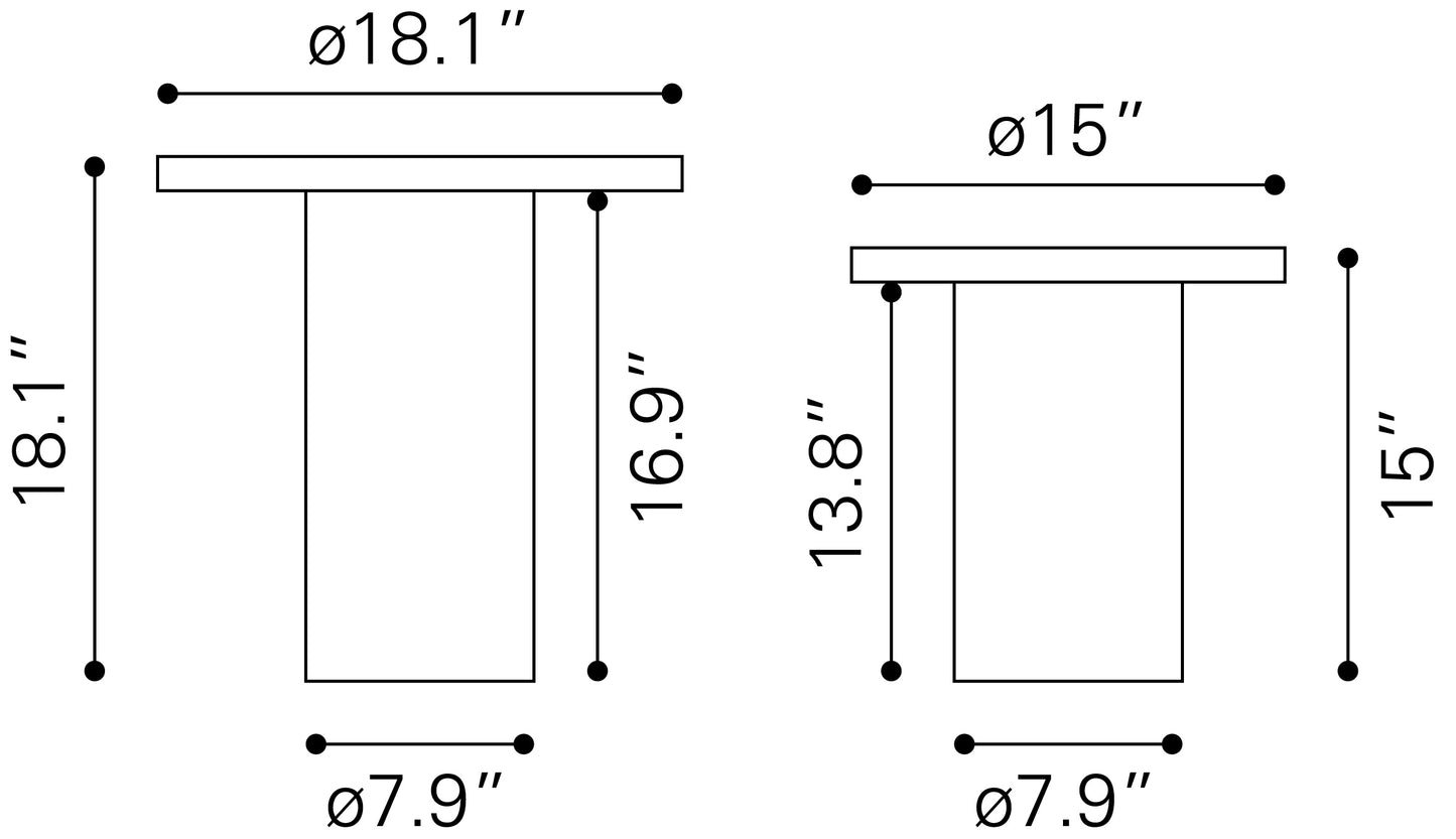 Fenith Accent Table Set Natural