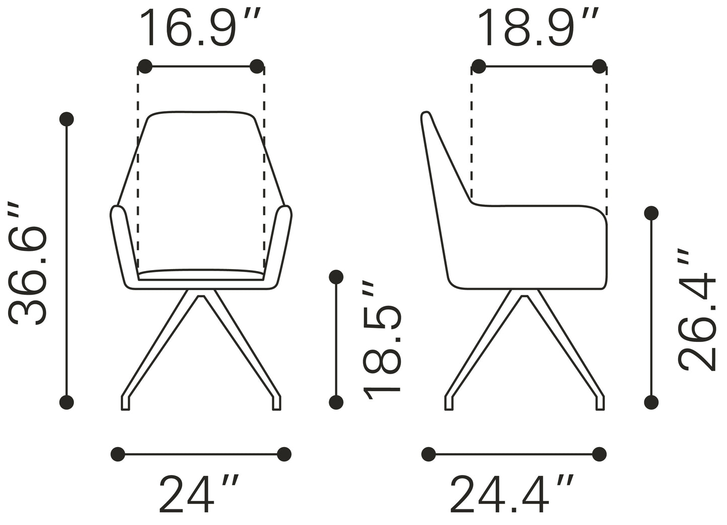 Watkins Dining Chair Gray